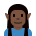 🧝🏿‍♂️ man elf: dark skin tone display on Twitter